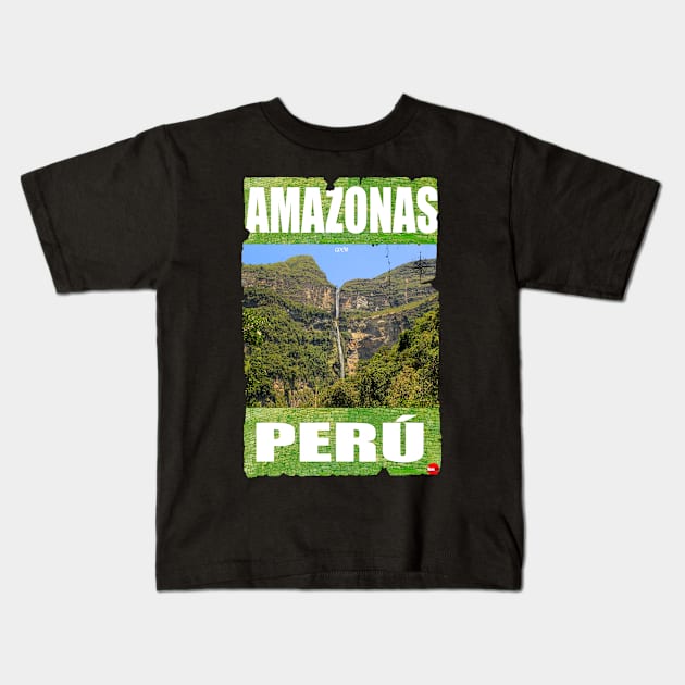 GOCTA AMAZONAS PERU Kids T-Shirt by Dibujartpe